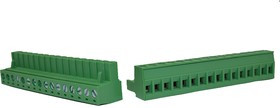 Разъём на кабель KLR2GK-5.08-16P 16P/12A/320V/2.5mm2/ RM5.08mm/Зелёный (НУ=10шт)