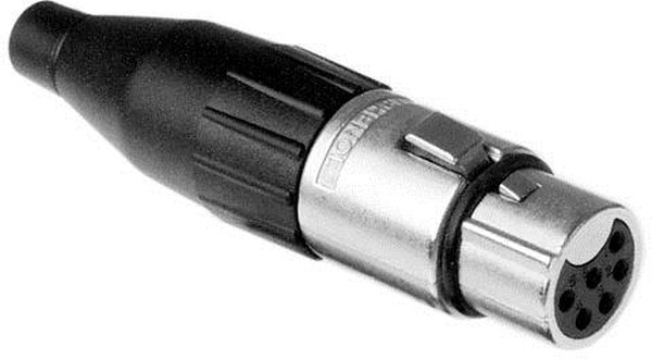 AC6AFJ, Amphenol Cable Mount XLR Connector, Female, 133 V ac, 6 Way, Tin Plating AC6AFJ, Amphenol Cable Mount XLR Connector, Female, 133 V ac, 6 Way, Tin Plating
