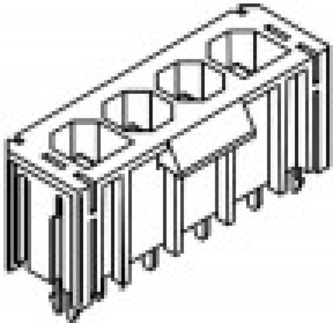 431602102, Conn Wire to Board HDR 2 POS 7.49mm Solder ST Top Entry Thru-Hole Sabre Tray 431602102, Conn Wire to Board HDR 2 POS 7.49mm Solder ST Top Entry Thru-Hole Sabre Tray