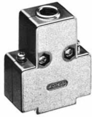 HDE-CTH(4-40)(10), CTH Series ABS D Sub Backshell, 9 Way HDE-CTH(4-40)(10), CTH Series ABS D Sub Backshell, 9 Way