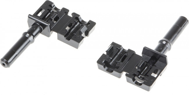 HFBR-4531Z, Разъем VL одинарный чёрный безобжимной без фиксации