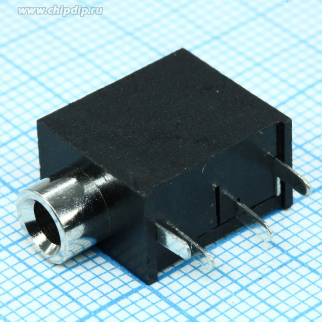 ST-215N-03, Аудио гнездо стерео 3.5мм на плату