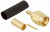132114, Вилка; SMA; "папа"; прямой; 50Ом; обжим; на провод; тефлон; позолота