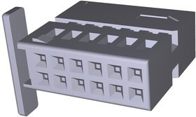 968473-1, Корпус разъема, Серия Micro Quadlok, Гнездо, 12 вывод(-ов), 2.54 мм, Гнездовыми контактами