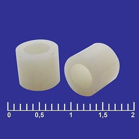 ф7-4x6, Втулка пластиковая , внешний диаметр 7 мм, внутренний диаметр 4 мм, длина 6 мм