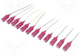 LOG-FL4SC02, Пигтейл, OM4, SC/UPC, 2м, LSZH, Оптоволоконные: 9/125мкм, 12шт