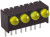 551-1207-004F, Yellow Right Angle PCB LED Indicator, 4 LEDs, Through Hole 1.8 V