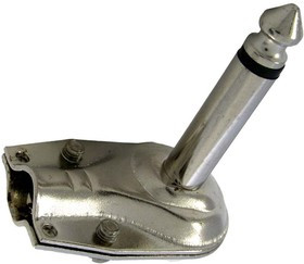 SZC-0048 / 6.3 mm mono, Разъём аудио -0048/6.3 мм mono, металлический угловой