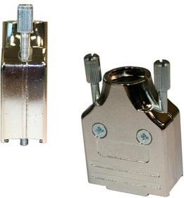 952-015-030R121, D-Sub Backshells 15P w/ Strain Relief Die Cast Nickel