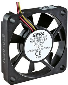 MFB50E12-004, Axial Fan DC 50x50x10mm 12V 14.3m³/h