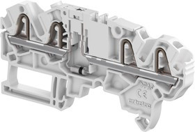 1SNK705710R0000, Клеммная колодка на DIN рейку, 4 вывод(-ов), 12 AWG, 2.5 мм², Зажим, 1 А