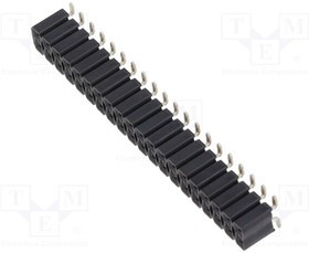 BLLP6SMD40Z, Гнездо; штыревой; "мама"; PIN: 40; прямой; 2,54мм; SMT; 1x40; луженые