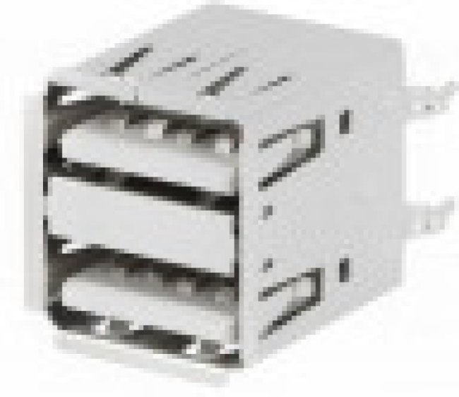USBA-2GV, Гнездо, USB A, THT, прямой, двойной USBA-2GV, Гнездо, USB A, THT, прямой, двойной