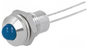 SMQS 084, Индикат.лампа LED, выпуклый, Отв 8,2мм, IP40, на печатную плату