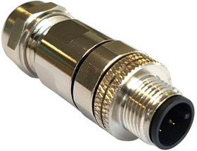 PXMBNI12FIM12ASCPG9, Разъем Кабеля, Buccaneer M12 Series, M12, Male, 12 Positions, Штырь для Пайки PXMBNI12FIM12ASCPG9, Разъем Кабеля, Buccaneer M12 Series, M12, Male, 12 Positions, Штырь для Пайки