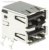 5787745-2, Conn USB 2.0 Type A RCP 4/4 POS 2.5mm/2mm/2.5mm Solder RA Thru-Hole 8 Terminal 2 Port Tray 5787745-2, Conn USB 2.0 Type A RCP 4/4 POS 2.5mm/2mm/2.5mm Solder RA Thru-Hole 8 Terminal 2 Port Tray