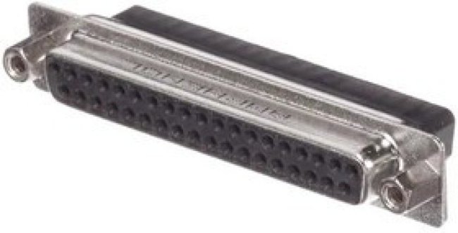 L177RRC37SVF, D-Sub Standard Connectors 37P Sz C Recpt Hsng Front Screwlock 4-40