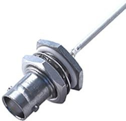 24"BNC-50-2-20/133"NE, Разъем РЧ / Коаксиальный, BNC Коаксиальный, Прямое Гнездо с Гайкой, Пайка, 50 Ом, EZ 86 TP M17