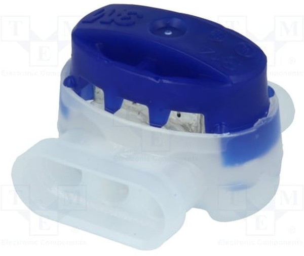 7100166936, Быстрый соединитель, Scotchlok, IDC, 0,5-1,5мм2, синий, 600В