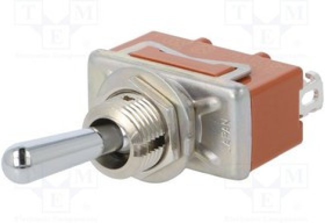 T115DULCSAFJ, Переключатель: тумблер, Пол: 2, SPDT, ON-ON, 15A/250ВAC, 15A/30ВDC