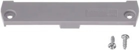 EPDR1, Terminal Block Tools &amp; Accessories DIN RAIL MOUNT END SECTION GREY
