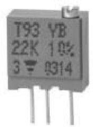 T93XB253KT20, Trimmer Resistors - Through Hole 3/8" SQ H/ADJ 25K T93XB253KT20, Trimmer Resistors - Through Hole 3/8" SQ H/ADJ 25K