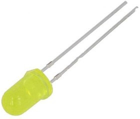 FYL-5013YD1C, 5мм Жёлтый, матовый 590nm 30-80mcd 30° / FYL-5013YD1C