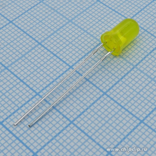 FYL-5013YD1C, 5мм Жёлтый, матовый 590nm 30-80mcd 30° / FYL-5013YD1C FYL-5013YD1C, 5мм Жёлтый, матовый 590nm 30-80mcd 30° / FYL-5013YD1C