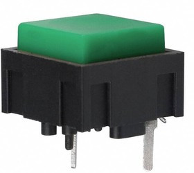 320E11GRN, Tactile Switches SPST MOM PC MNT