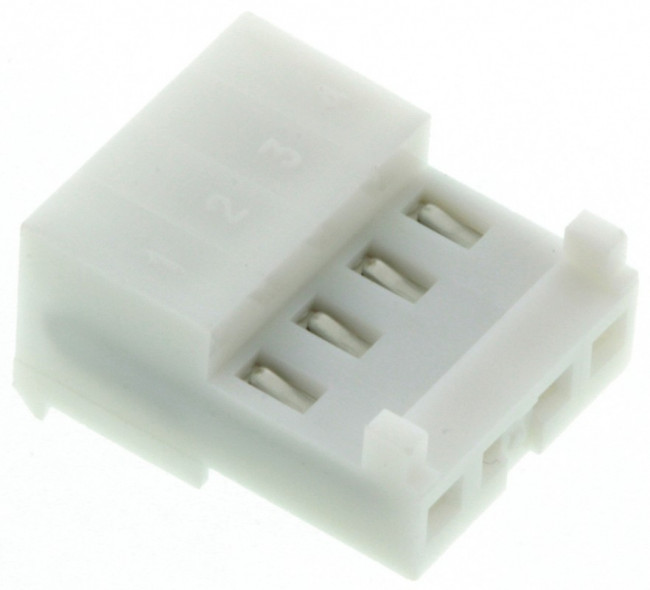 3-643814-4, IDC Connector, IDC Receptacle, Female, 2.54 мм, 1 Ряд, 4 контакт(-ов), Монтаж на Кабель