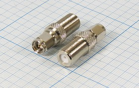 Переходник штекер SMA - гнездо F; №12634 штек SMA-гн F