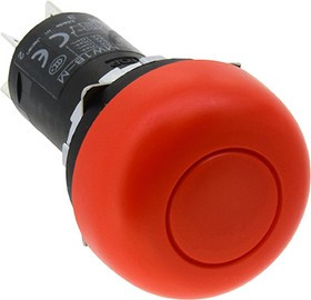 MW1B-M32R, Pushbutton Switch Momentary Function 2CO Panel Mount Red
