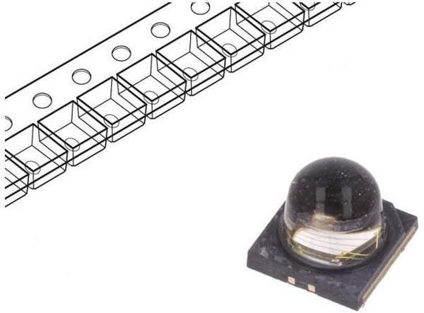 PK2B-3JLE-GNVL, Power LED; UV; 60°; 700mA; ?d: 400?410nm; Pmax: 3W; 3.45x3.46mm PK2B-3JLE-GNVL, Power LED; UV; 60°; 700mA; ?d: 400?410nm; Pmax: 3W; 3.45x3.46mm