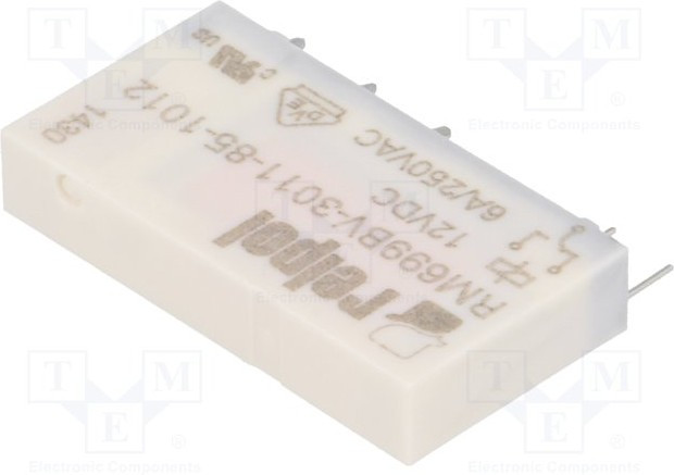 RM699V-P-12, Реле электромагнитное, SPDT, Uобмотки 12ВDC, 6A/250ВAC, 6A/24ВDC RM699V-P-12, Реле электромагнитное, SPDT, Uобмотки 12ВDC, 6A/250ВAC, 6A/24ВDC
