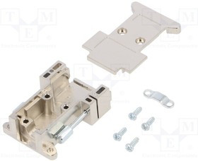D3PK09-M-SJS-K, Корпус: для разъемов D-Sub, D-Sub 9pin,D-Sub HD 15pin, UNC4-40