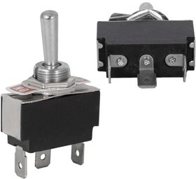 KN3(B)-103P on-off-on, Тумблер трехпозиционный однополюсный KN3(B)-103P, ON-OFF-ON, 3 контакта