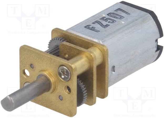 1098, Двигатель: DC, с редуктором, LP, 6ВDC, 360мА, Ось: D профиль, 51: 1