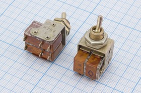 Выключатель рычажный, 220В, 1,0А, ON-OFF, d 8,2, 6C, МТ3В; №149 B ПРыч\220В\ 1,0А\ON-OFF\d 8,2\\ 6C\МТ3В\