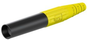 15.0020-24, Yellow Socket Banana Plug - Crimp, 600V 15.0020-24, Yellow Socket Banana Plug - Crimp, 600V