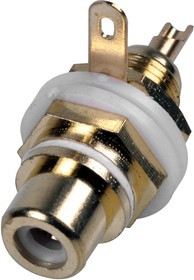 PSG08635, Аудио / видео разъем RCA, 2 контакт(-ов), Гнездо, Контакты с Покрытием из Золота