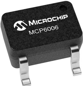 MCP6006T-E/LT, Operational Amplifiers - Op Amps Single, 1MHz Op Amp, E Temp