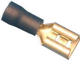 KLS8-01106-FDD2-205, Клемма ножевая, розетка, провод 1.5-2.5мм² (синяя) для вилки 5,3мм