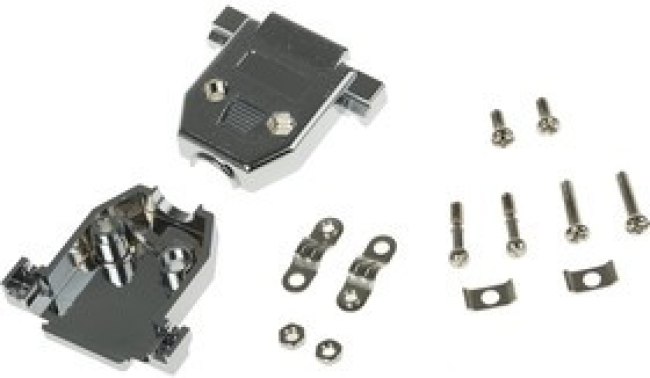 MHCCOV-15SC-MP, MHCCOV-MP Series ABS D Sub Backshell, 15 Way, Strain Relief MHCCOV-15SC-MP, MHCCOV-MP Series ABS D Sub Backshell, 15 Way, Strain Relief