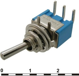 MTS-102-C3 on-on, Микротумблер MTS-102-C3, ON-ON, SPDT, 3 А, 250 В, 20 мОм, установочное отверстие 6 мм