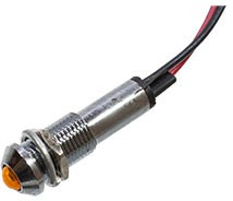 XD8-2W-Y-03VDC, Светодиод с держателем желтый 8мм 3VDC XD8-2W-Y-03VDC, Светодиод с держателем желтый 8мм 3VDC