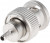 J01000A0042, Plug Cable Mount BNC Connector, 50, Crimp Termination, Straight Body