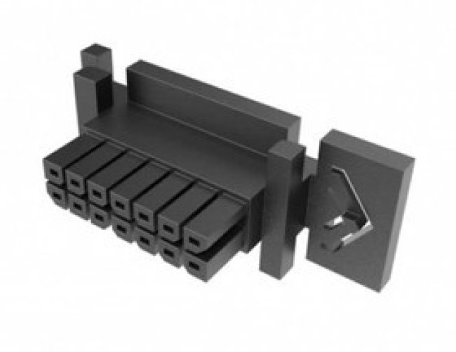 10159684-14GLF, Headers & Wire Housings MinitekPwr 3.0Dual Row RECP 14POSBlack 10159684-14GLF, Headers & Wire Housings MinitekPwr 3.0Dual Row RECP 14POSBlack