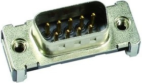 09 55 129 6812 741, Разъем D Sub, DB9, Standard, Штекер, Серия D Sub, 9 контакт(-ов), DE, Пайка