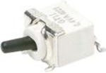 GT11MCBE, Switch Toggle ON None ON SPDT Round Lever PC Pins 20VAC 20VDC 0.4VA PC Mount Bulk