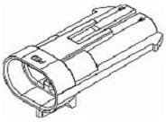 12124362, Automotive Connectors 2P M MED GRY CONN MP 480 SERIES 42AMPS